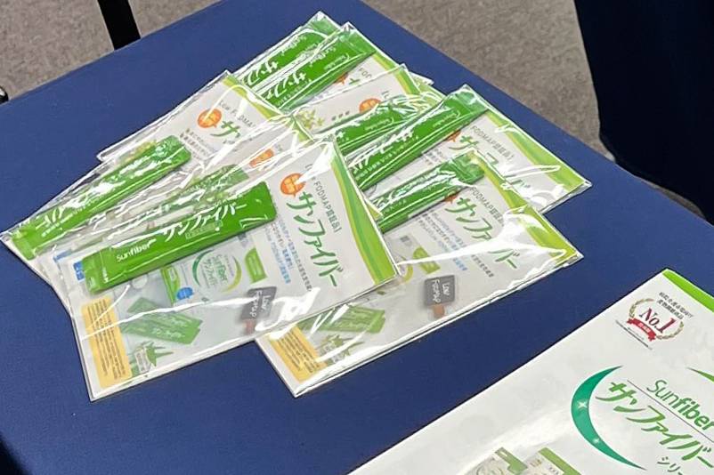 賛助法人会員の太陽化学株式会社さん、サンプありがとうございます！会場参加者全員に配布させていただきました。